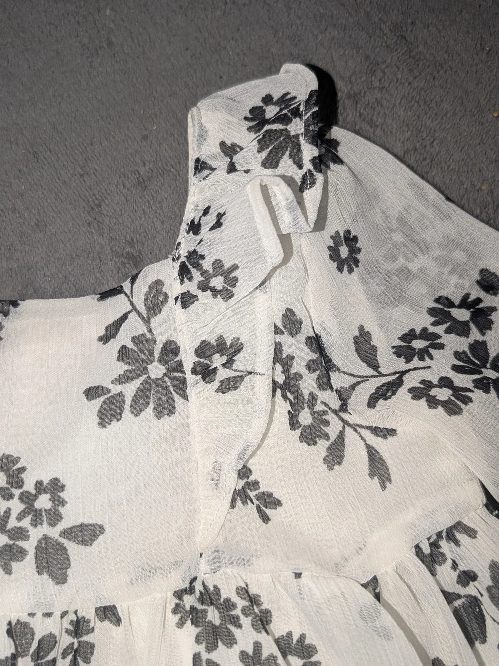 Carter's White Floral Print Baby Dress